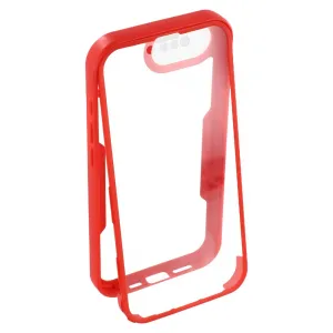 DUAL Obojstranný kryt s fóliou Apple iPhone 16e / iPhone 17e červený