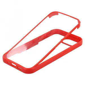 DUAL Obojstranný kryt s fóliou Apple iPhone 16e / iPhone 17e červený