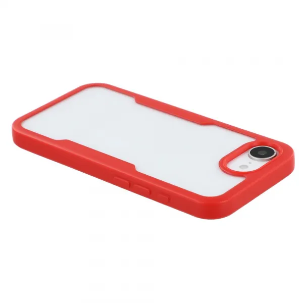 DUAL Obojstranný kryt s fóliou Apple iPhone 16e / iPhone 17e červený