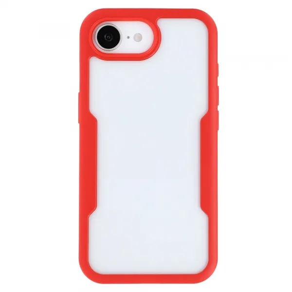 DUAL Obojstranný kryt s fóliou Apple iPhone 16e / iPhone 17e červený