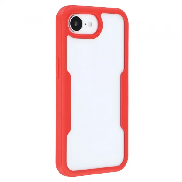 DUAL Obojstranný kryt s fóliou Apple iPhone 16e / iPhone 17e červený