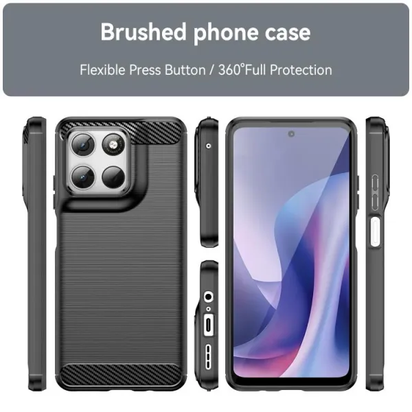 FLEXI TPU Ochranný obal Motorola Moto G57 Power čierny