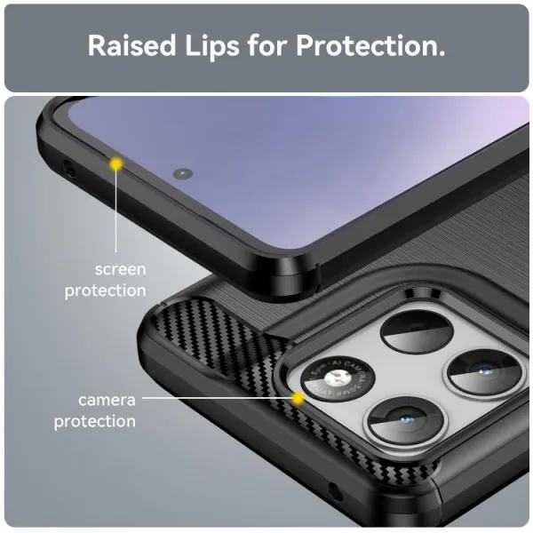 FLEXI TPU Ochranný obal Motorola Moto G57 Power čierny