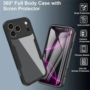 DUAL Obojstranný kryt s fóliou Apple iPhone 17 Pro Max modrý