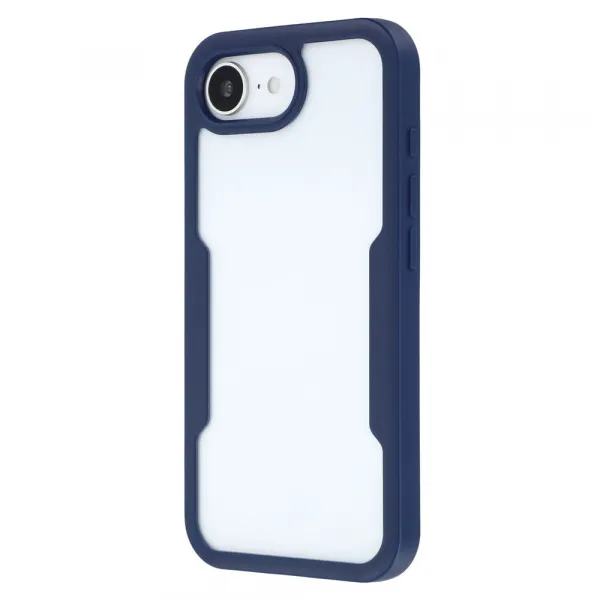 DUAL Obojstranný kryt s fóliou Apple iPhone 16e / iPhone 17e modrý