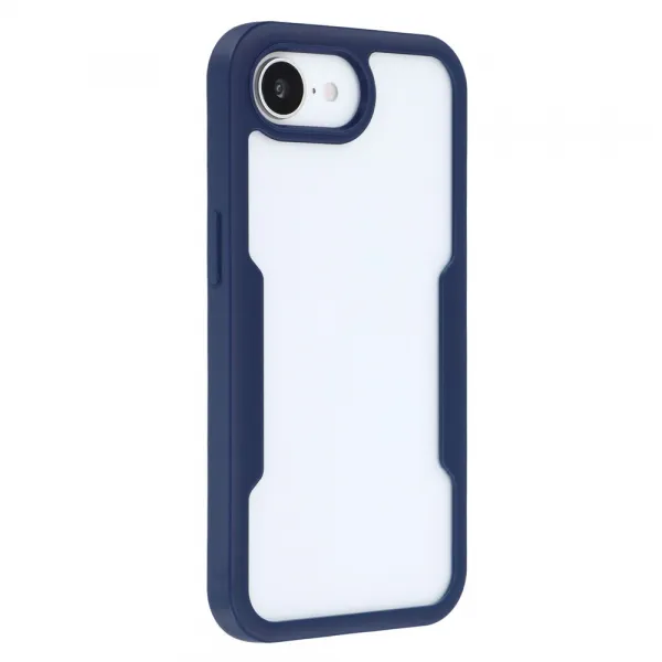 DUAL Obojstranný kryt s fóliou Apple iPhone 16e / iPhone 17e modrý