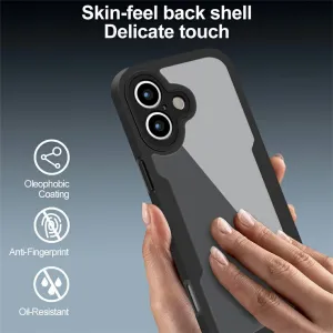 DUAL Obojstranný kryt s fóliou Apple iPhone 17 modrý
