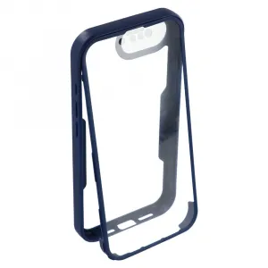 DUAL Obojstranný kryt s fóliou Apple iPhone 16e / iPhone 17e modrý