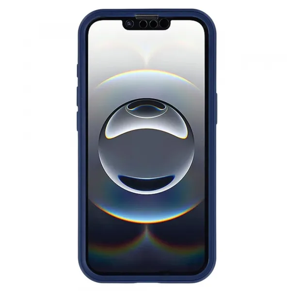 DUAL Obojstranný kryt s fóliou Apple iPhone 16e / iPhone 17e modrý