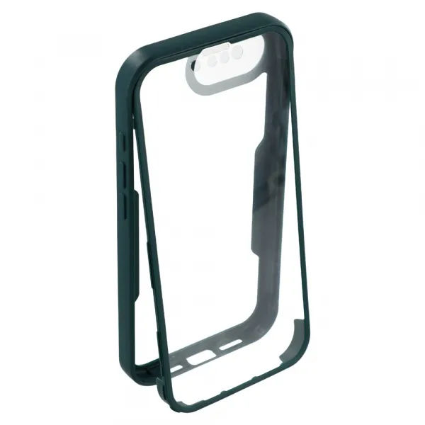 DUAL Obojstranný kryt s fóliou Apple iPhone 16e / iPhone 17e zelený