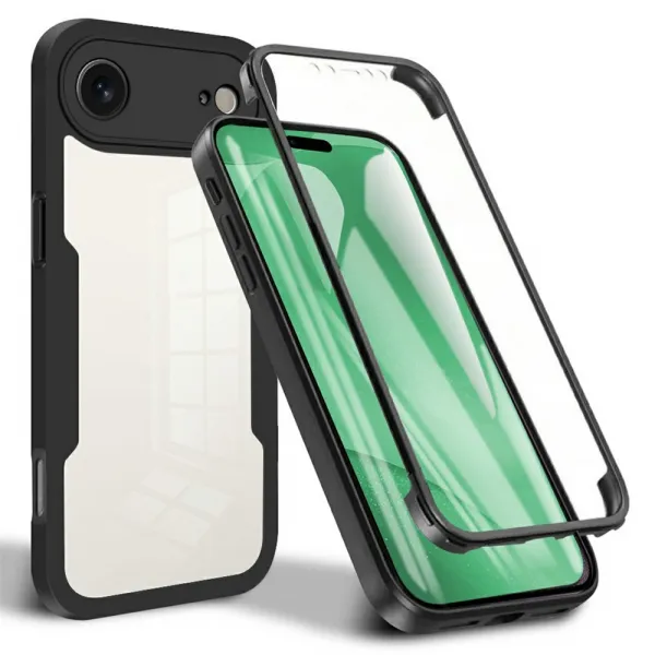 DUAL Obojstranný kryt s fóliou Apple iPhone Air čierny