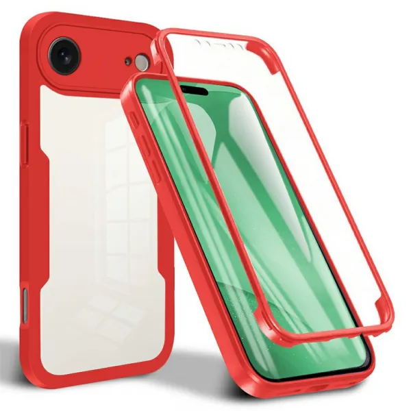 DUAL Obojstranný kryt s fóliou Apple iPhone Air červený