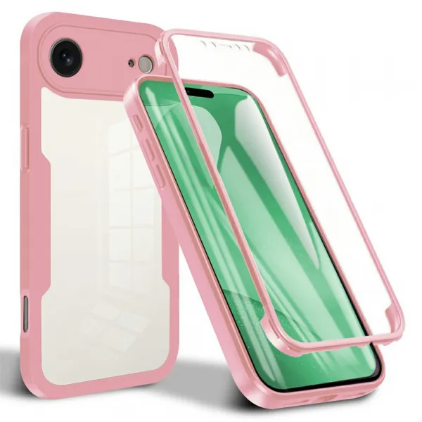 DUAL Obojstranný kryt s fóliou Apple iPhone Air ružový