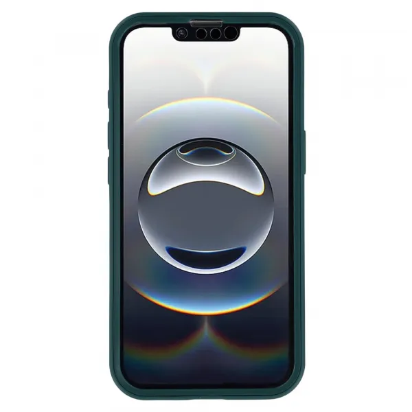 DUAL Obojstranný kryt s fóliou Apple iPhone 16e / iPhone 17e zelený