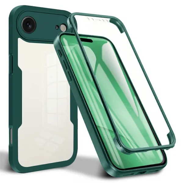 DUAL Obojstranný kryt s fóliou Apple iPhone Air zelený