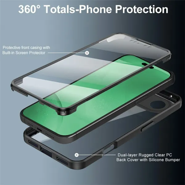 DUAL Obojstranný kryt s fóliou Apple iPhone Air modrý
