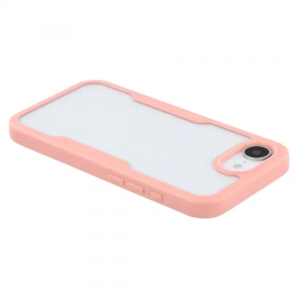DUAL Obojstranný kryt s fóliou Apple iPhone 16e / iPhone 17e ružový