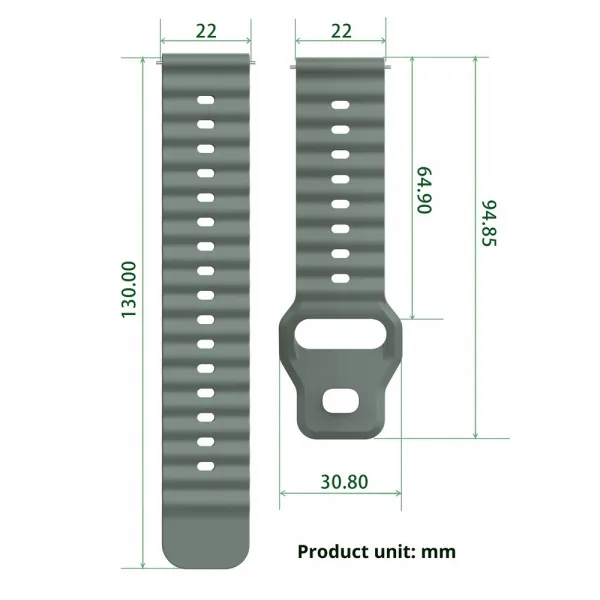 OCEAN Vymeniteľný remienok pre Huawei Watch GT 5 46mm / GT 6 46mm modrý