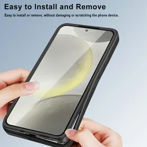 DUAL Obojstranný kryt s fóliou Samsung Galaxy S25 FE ružový