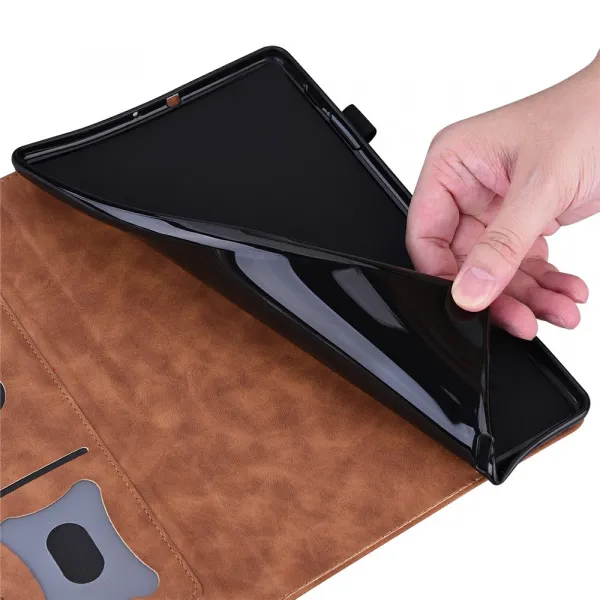 FLATY Zaklápacie puzdro pre Samsung Galaxy Tab S11 hnedé