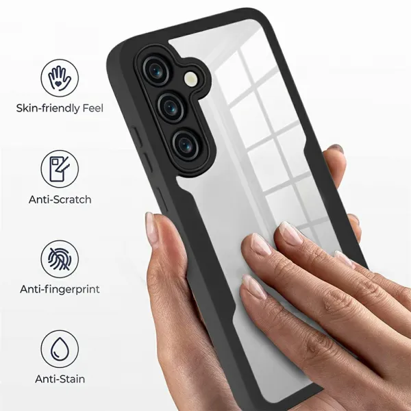 DUAL Obojstranný kryt s fóliou Samsung Galaxy S25 FE ružový