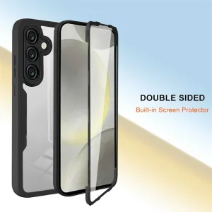 DUAL Obojstranný kryt s fóliou Samsung Galaxy S25 FE ružový