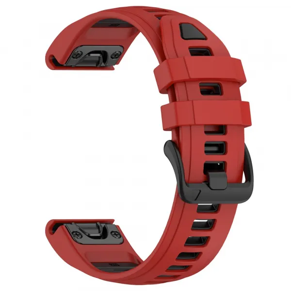 SPORTY QUICK FIT Vymeniteľný silikónový remienok Garmin - šírka 20mm červený