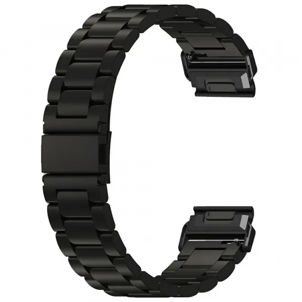 CLASSIC Kovový remienok QuickFit pre Garmin - šírka 20mm čierny