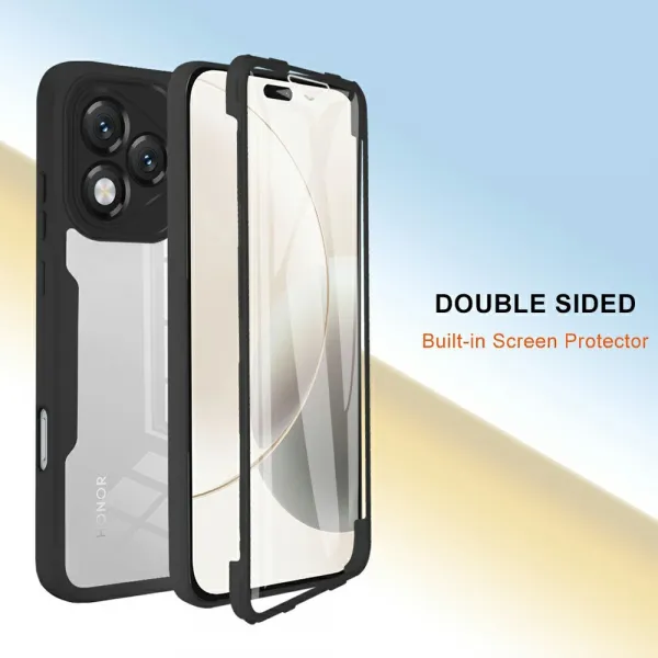 DUAL Obojstranný kryt s fóliou Honor 400 Lite 5G ružový