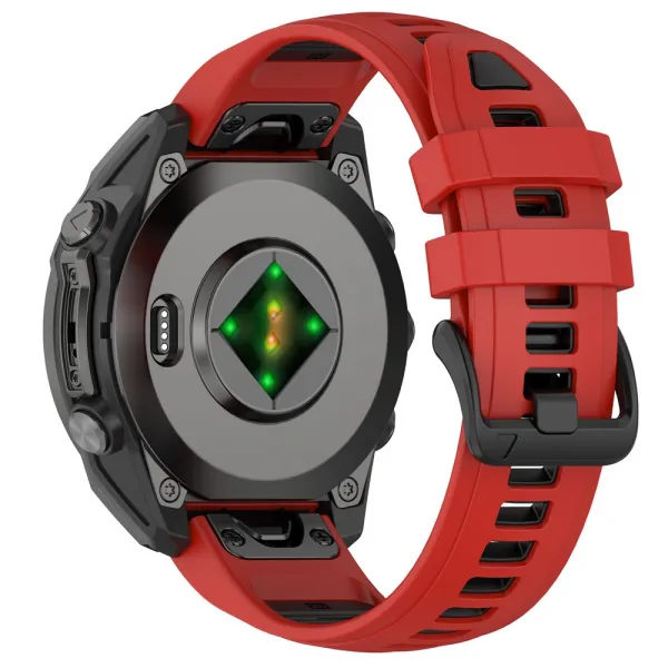 SPORTY QUICK FIT Vymeniteľný silikónový remienok Garmin - šírka 20mm červený