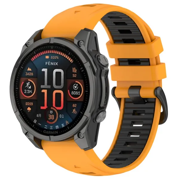 SPORTY QUICK FIT Vymeniteľný silikónový remienok Garmin - šírka 20mm oranžový