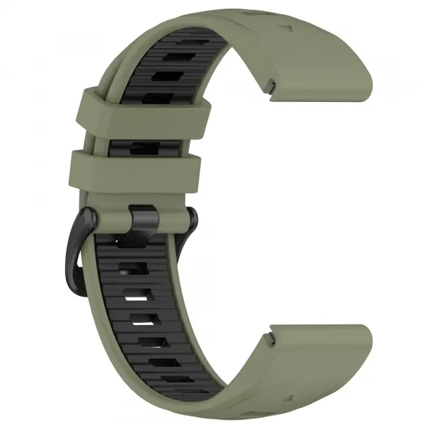 SPORTY QUICK FIT Vymeniteľný silikónový remienok Garmin - šírka 20mm tmavozelený