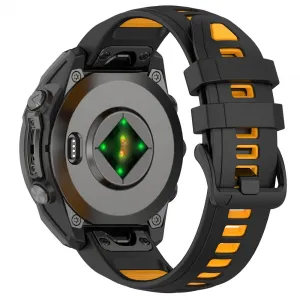 SPORTY QUICK FIT Vymeniteľný silikónový remienok Garmin - šírka 20mm čierny-oranžový