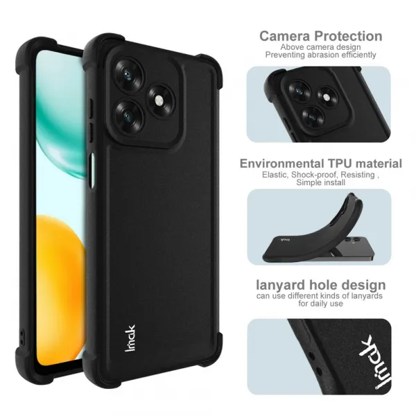 IMAK AIRBAG Extra odolný kryt Honor X5c Plus MATTE BLACK