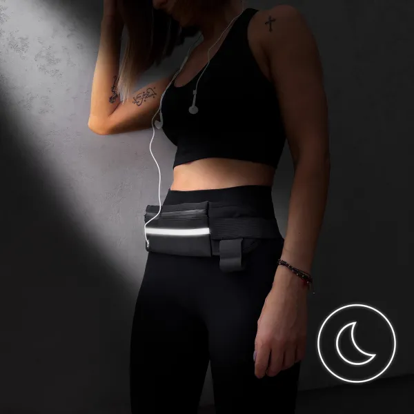 MG Running Belt bežecký opasok, čierny (WRBBK1)
