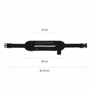 MG Running Belt bežecký opasok, čierny (WRBBK1)