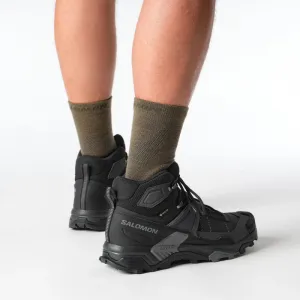 Pánska členková turistická obuv SALOMON X Ultra 5 Mid GTX M black asphalt castlerock