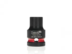 Tvardy Rázová hlavica 1/2" – 10 mm, krátka, CR-MO