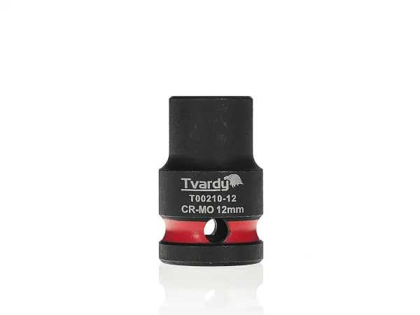 Tvardy Rázová hlavica 1/2" – 12 mm, krátka, CR-MO