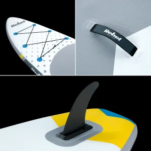 Paddleboard REBEL ACTIVE 350x81x15cm, nafukovací, sada, BIELY