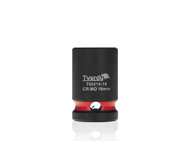 Tvardy Rázová hlavica 1/2" – 16 mm, krátka, CR-MO
