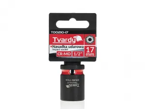 Tvardy Rázová hlavica 1/2" – 17 mm, krátka, CR-MO