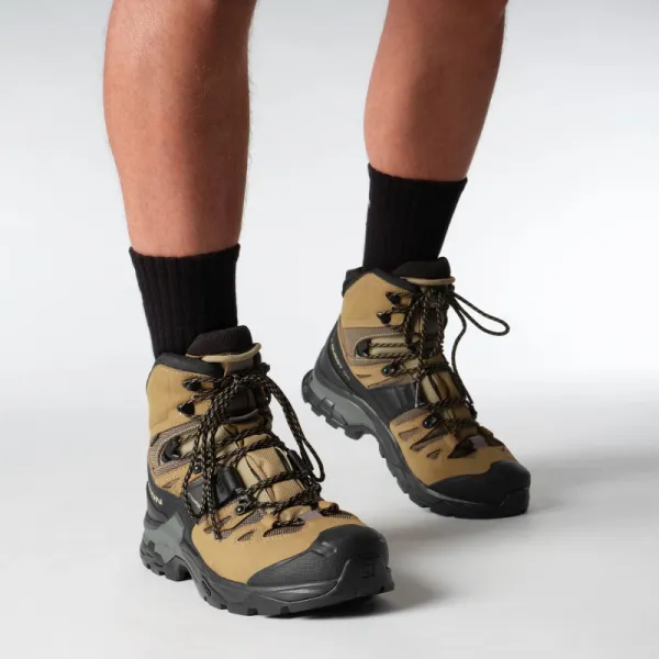 Pánska členková turistická obuv SALOMON Quest 4 GTX M kelp black castlerock