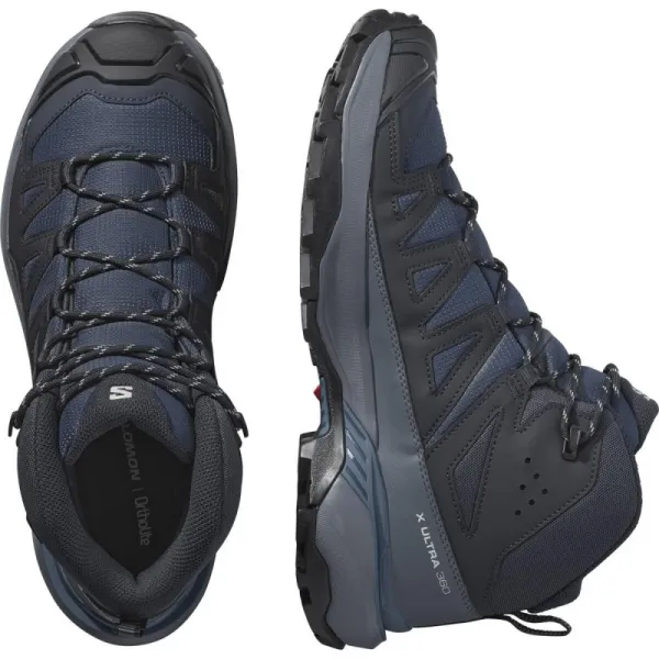Pánska členková turistická obuv SALOMON X Ultra 360 Mid GTX M blue nights dark navy dark blue