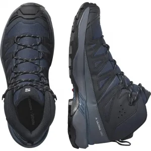 Pánska členková turistická obuv SALOMON X Ultra 360 Mid GTX M blue nights dark navy dark blue