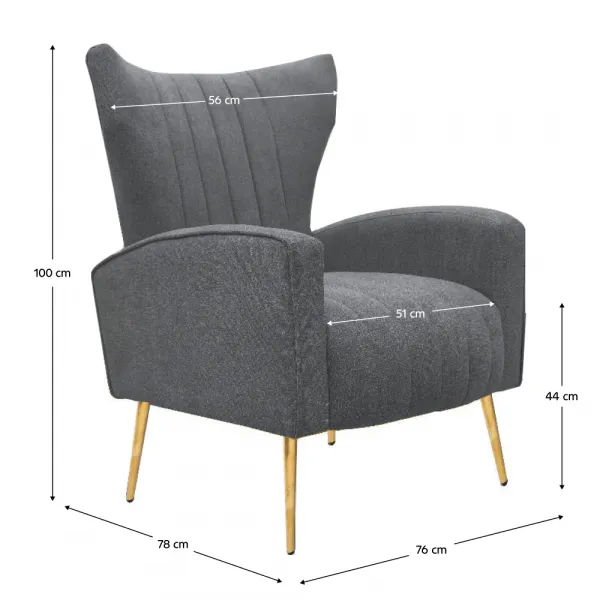 Relaxačné kreslo, sivá Velvet látka, BARET