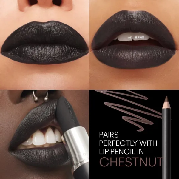 MAC Cosmetics MACximal Silky Matte Lipstick matný rúž odtieň Caviar 3,5 g