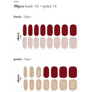 ohora Gel Nail Sticker N Rosewood nálepky na nechty odtieň ND-047 1 ks