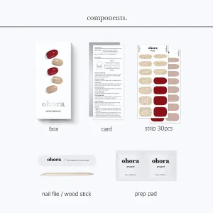 ohora Gel Nail Sticker N Rosewood nálepky na nechty odtieň ND-047 1 ks