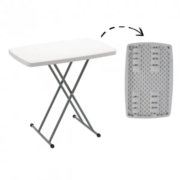 Skladacíturistický/cateringovýstôlsnastaviteľnouvýškou